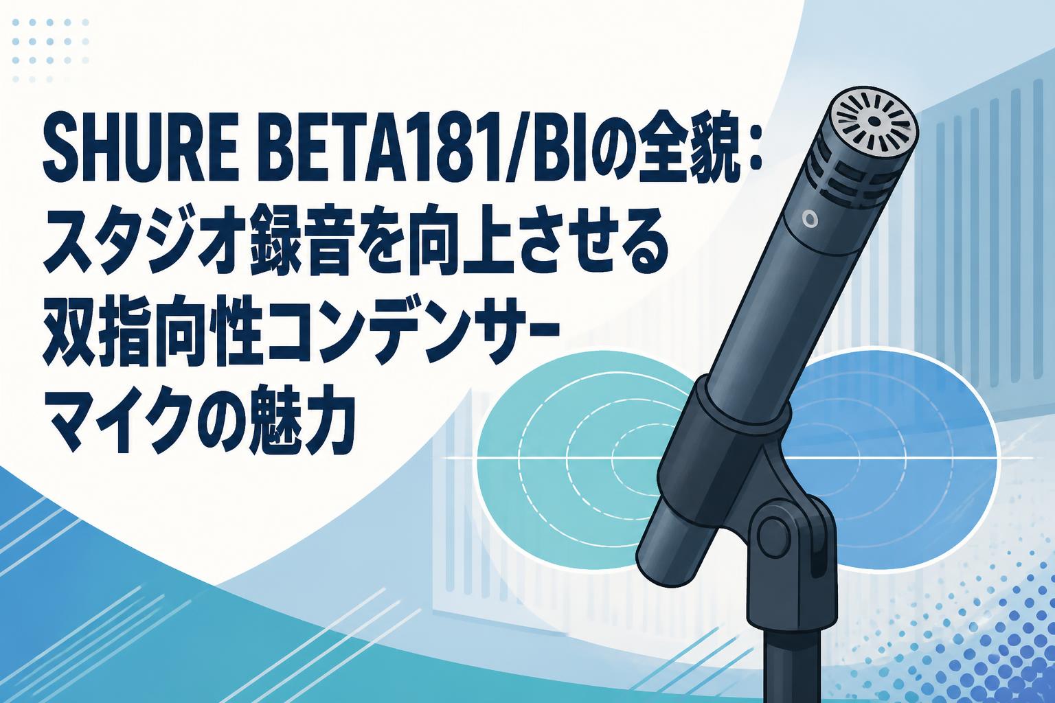 SHURE BETA181/BIの全貌：スタジオ録音を向上させる双指向性コンデンサーマイクの魅力