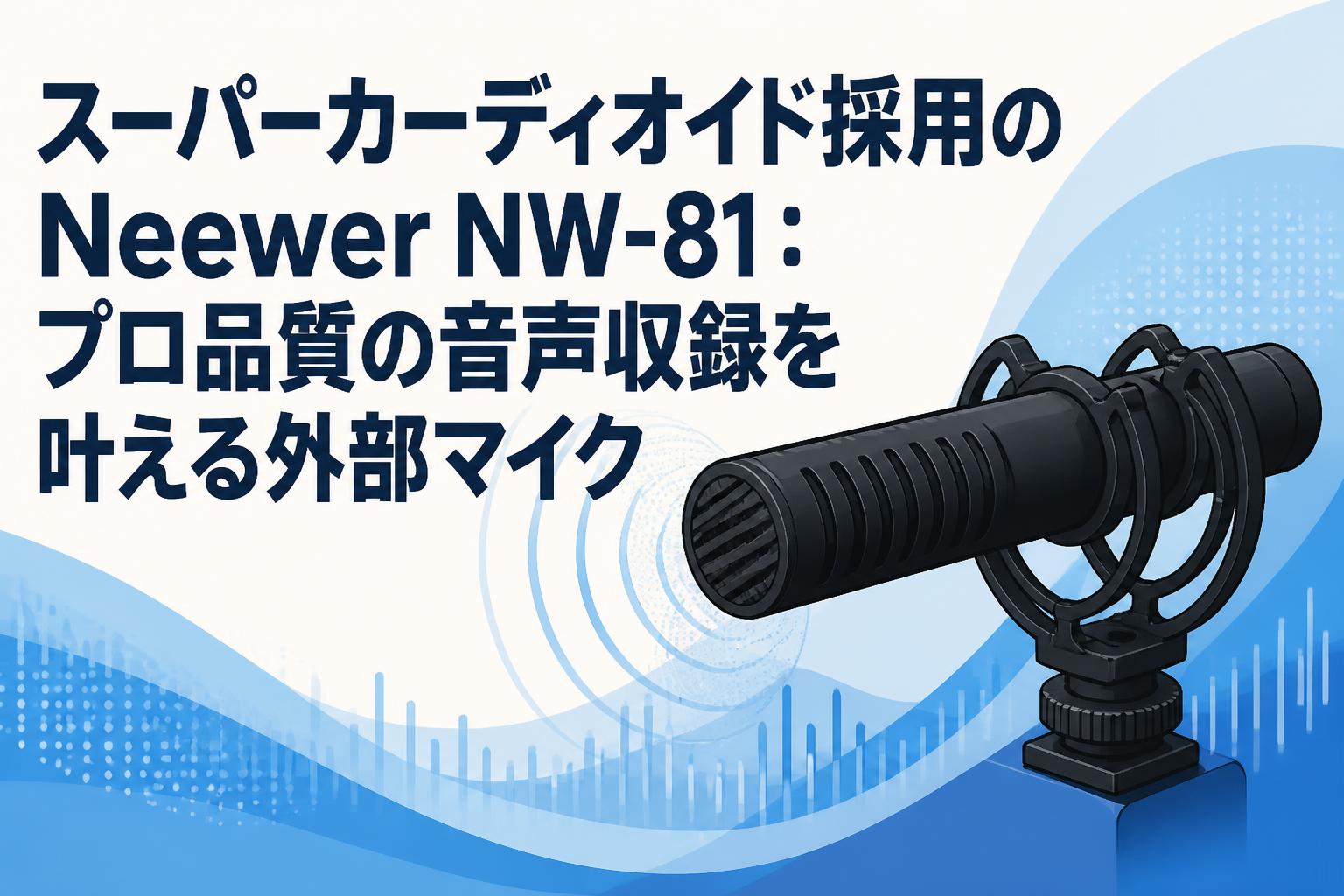 スーパーカーディオイド採用のNeewer NW-81：プロ品質の音声収録を叶える外部マイク