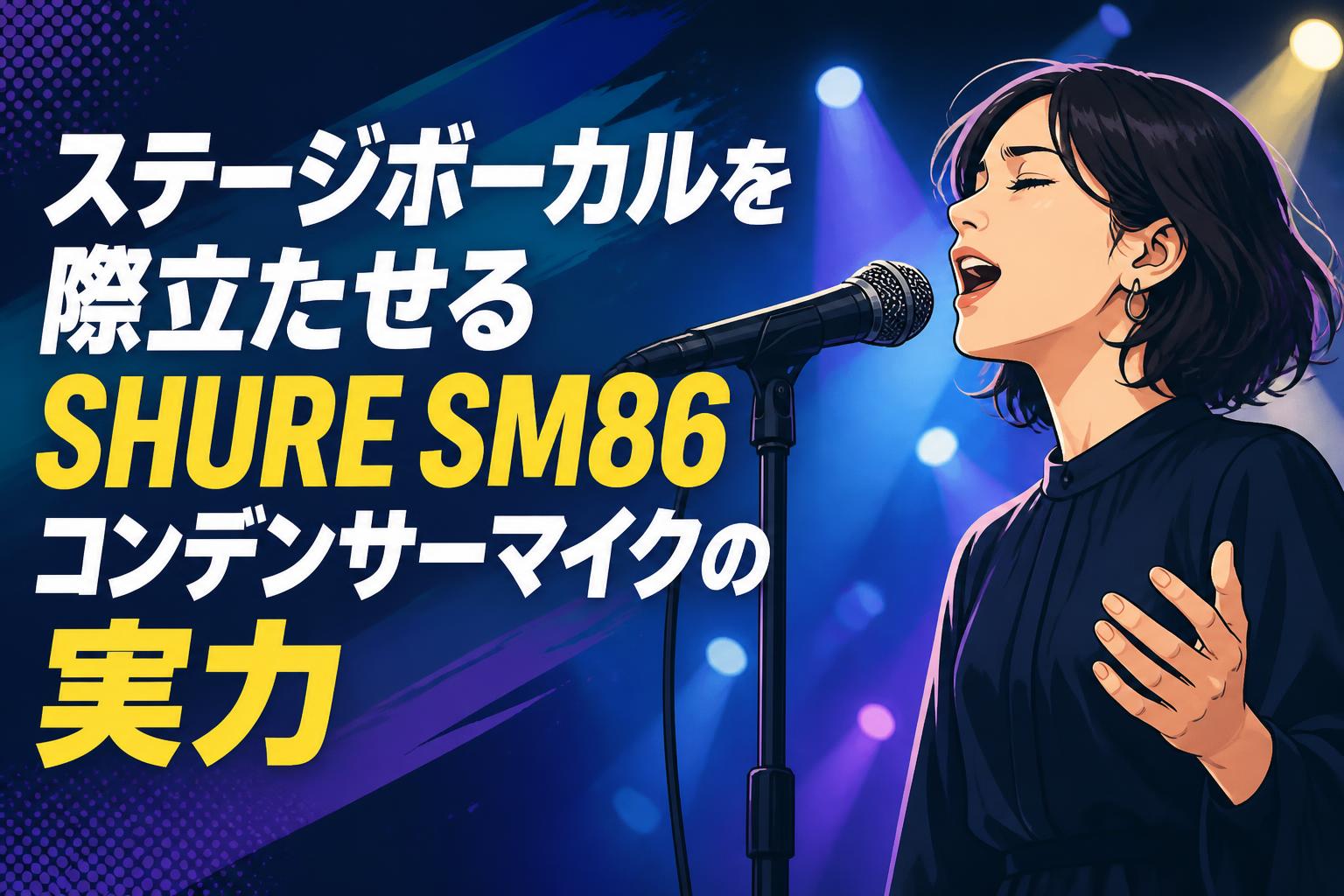 ステージボーカルを際立たせるSHURE SM86コンデンサーマイクの実力