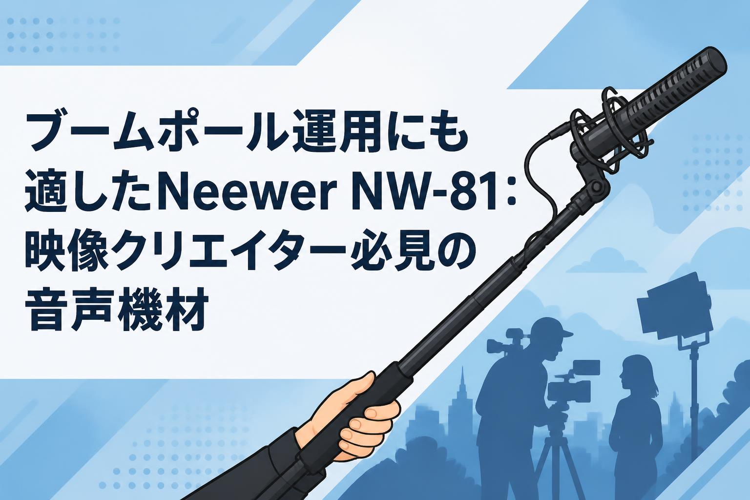 ブームポール運用にも適したNeewer NW-81：映像クリエイター必見の音声機材