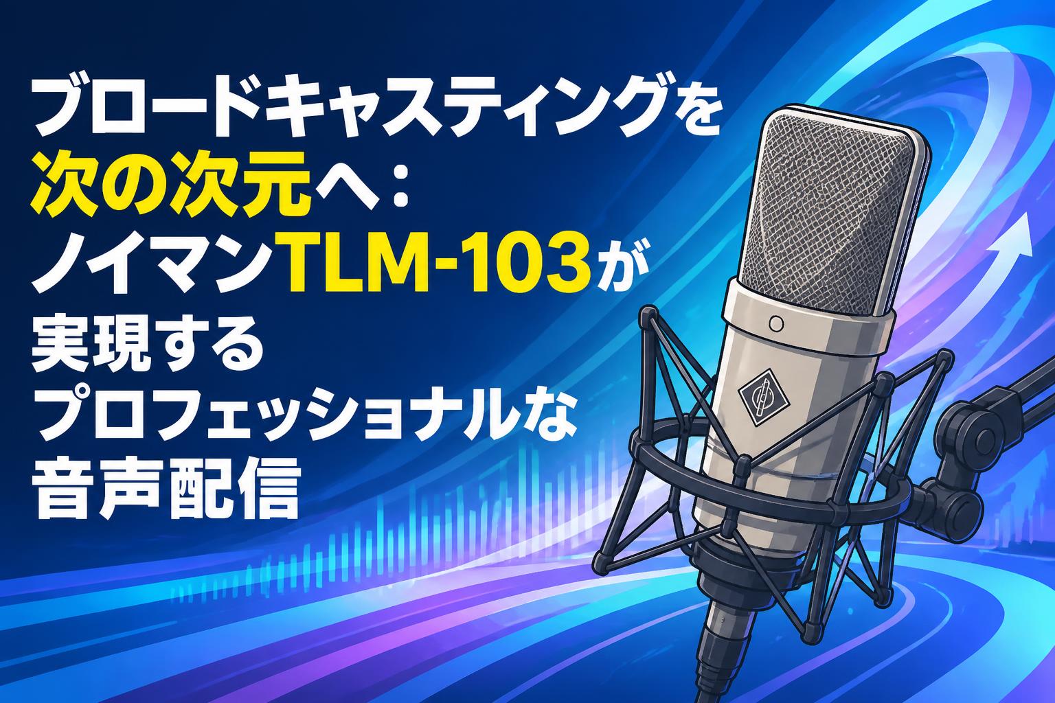ブロードキャスティングを次の次元へ：ノイマンTLM-103が実現するプロフェッショナルな音声配信