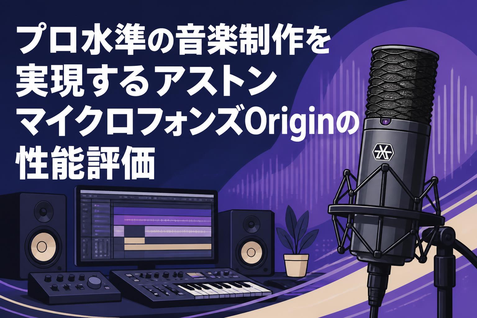 プロ水準の音楽制作を実現するアストンマイクロフォンズOriginの性能評価
