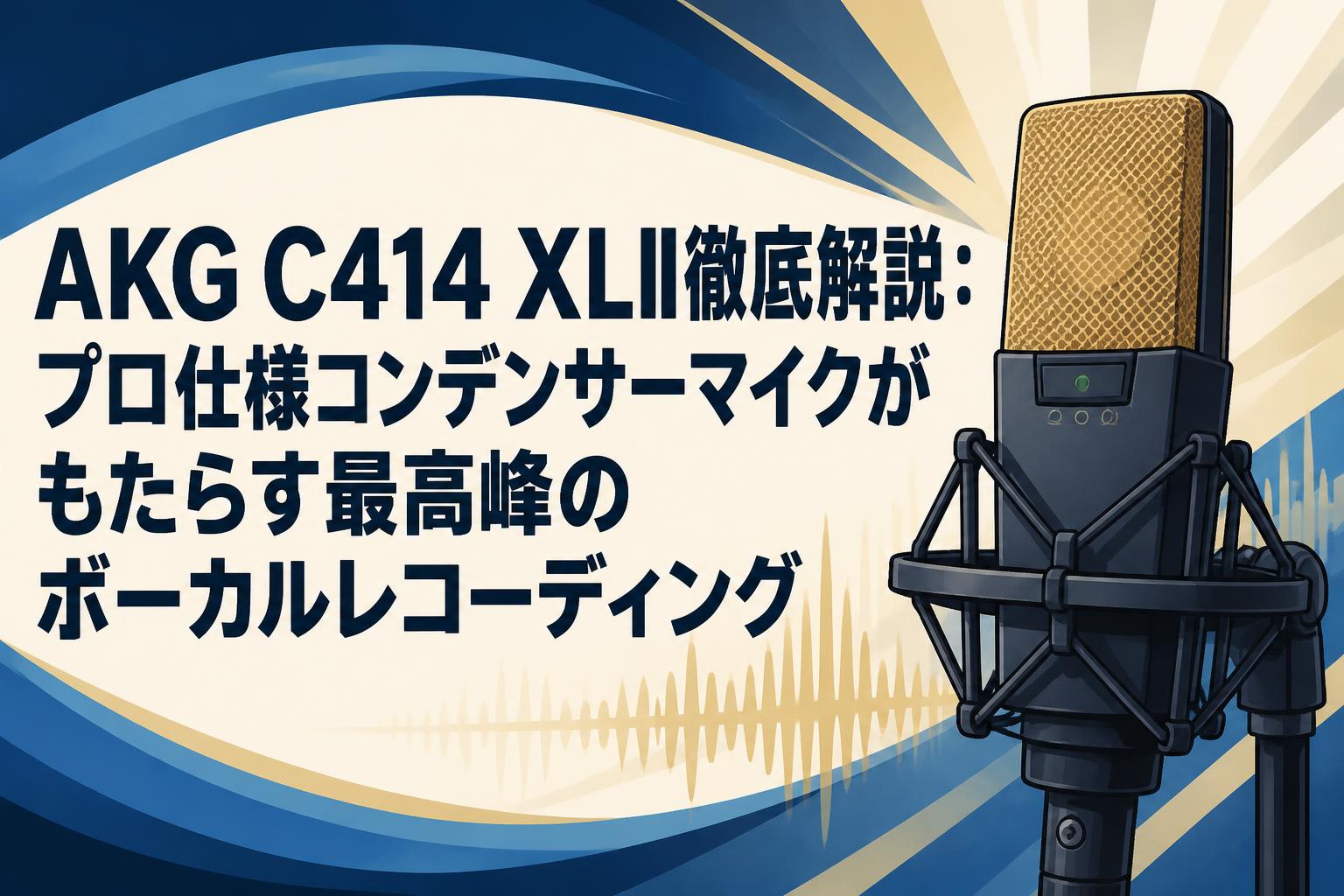 AKG C414 XLII徹底解説：プロ仕様コンデンサーマイクがもたらす最高峰のボーカルレコーディング