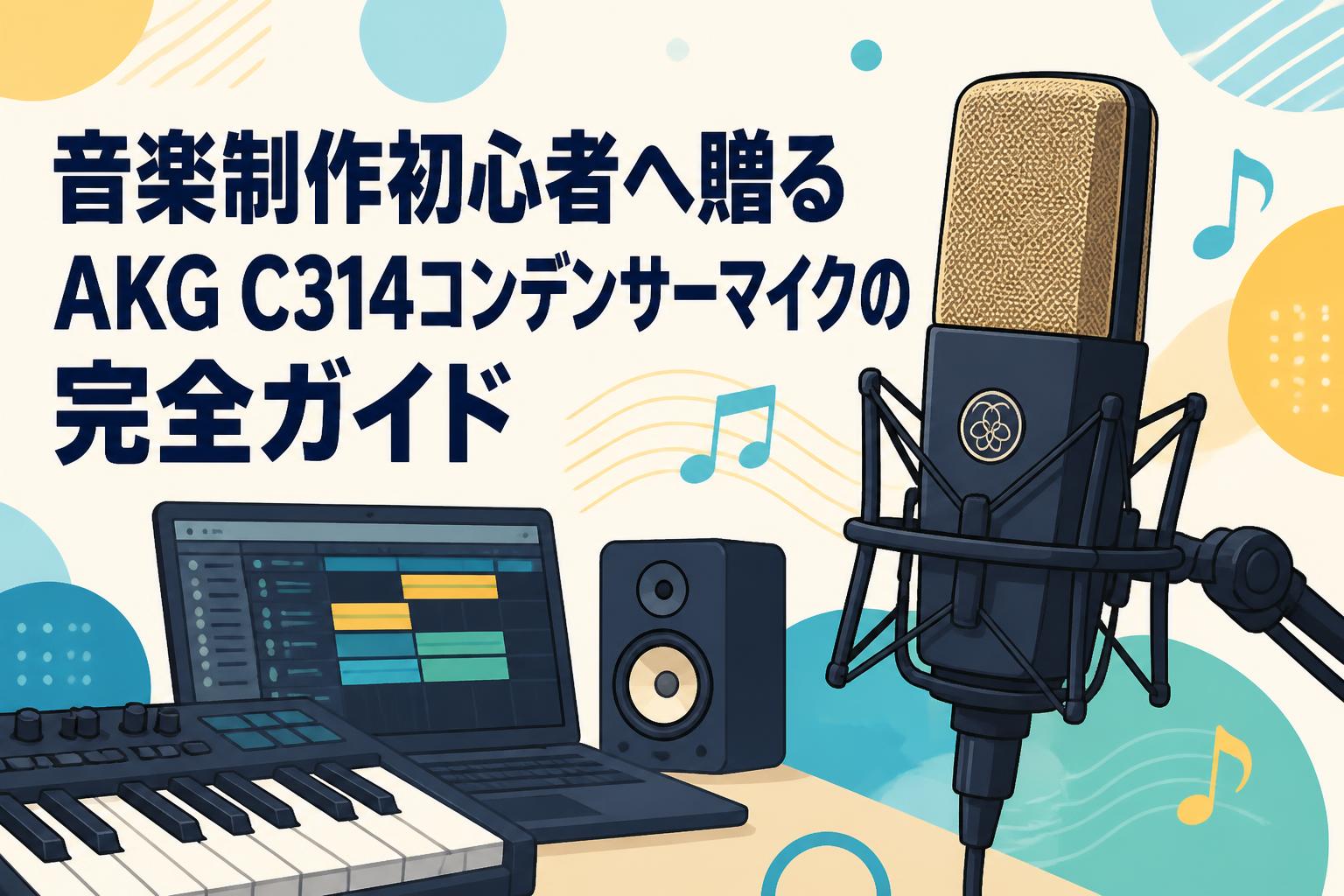 音楽制作初心者へ贈るAKG C314コンデンサーマイクの完全ガイド