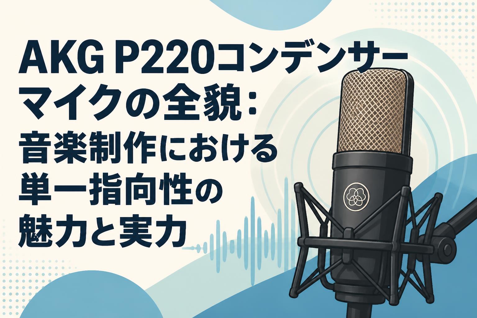 AKG P220コンデンサーマイクの全貌：音楽制作における単一指向性の魅力と実力
