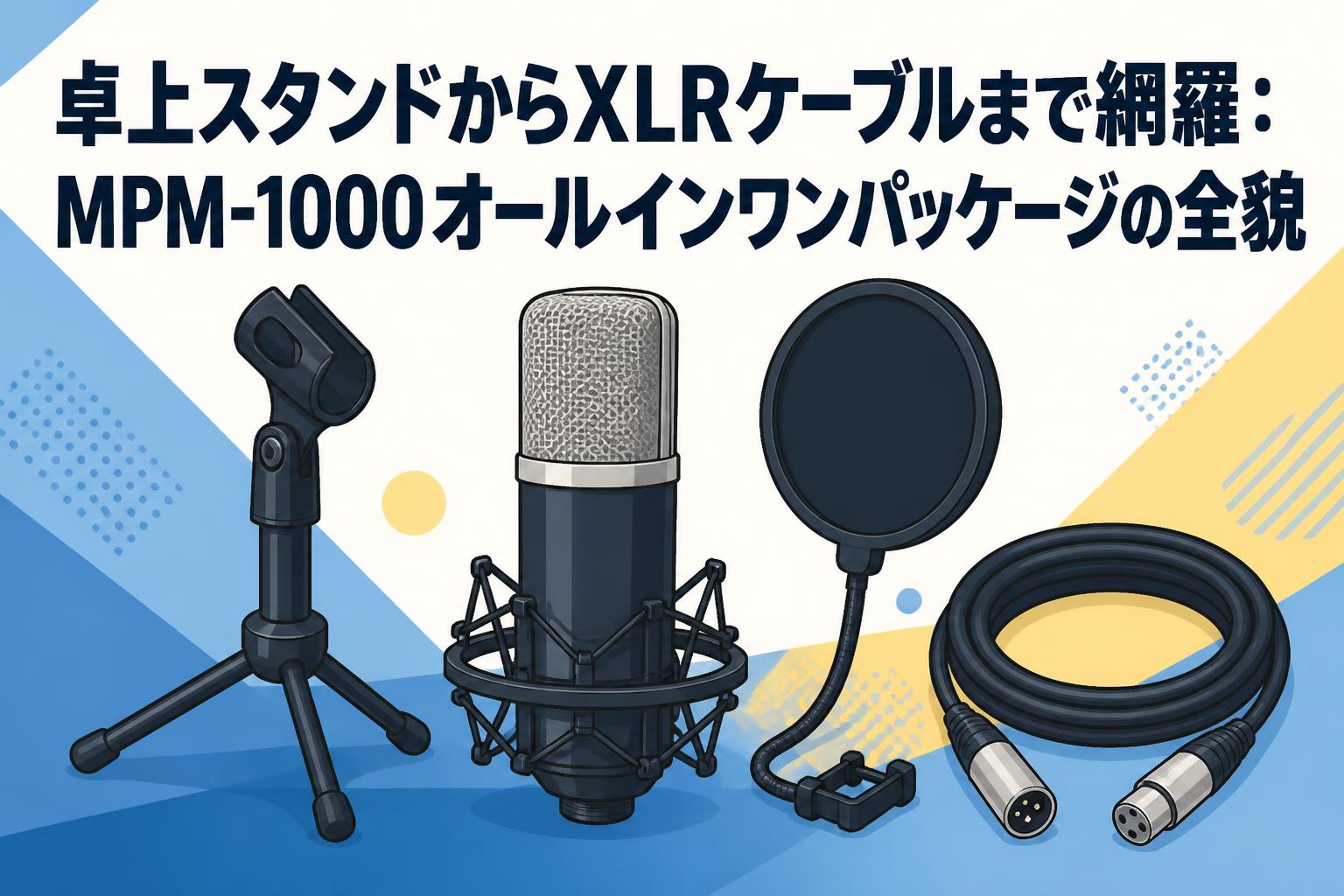 卓上スタンドからXLRケーブルまで網羅：MPM-1000オールインワンパッケージの全貌