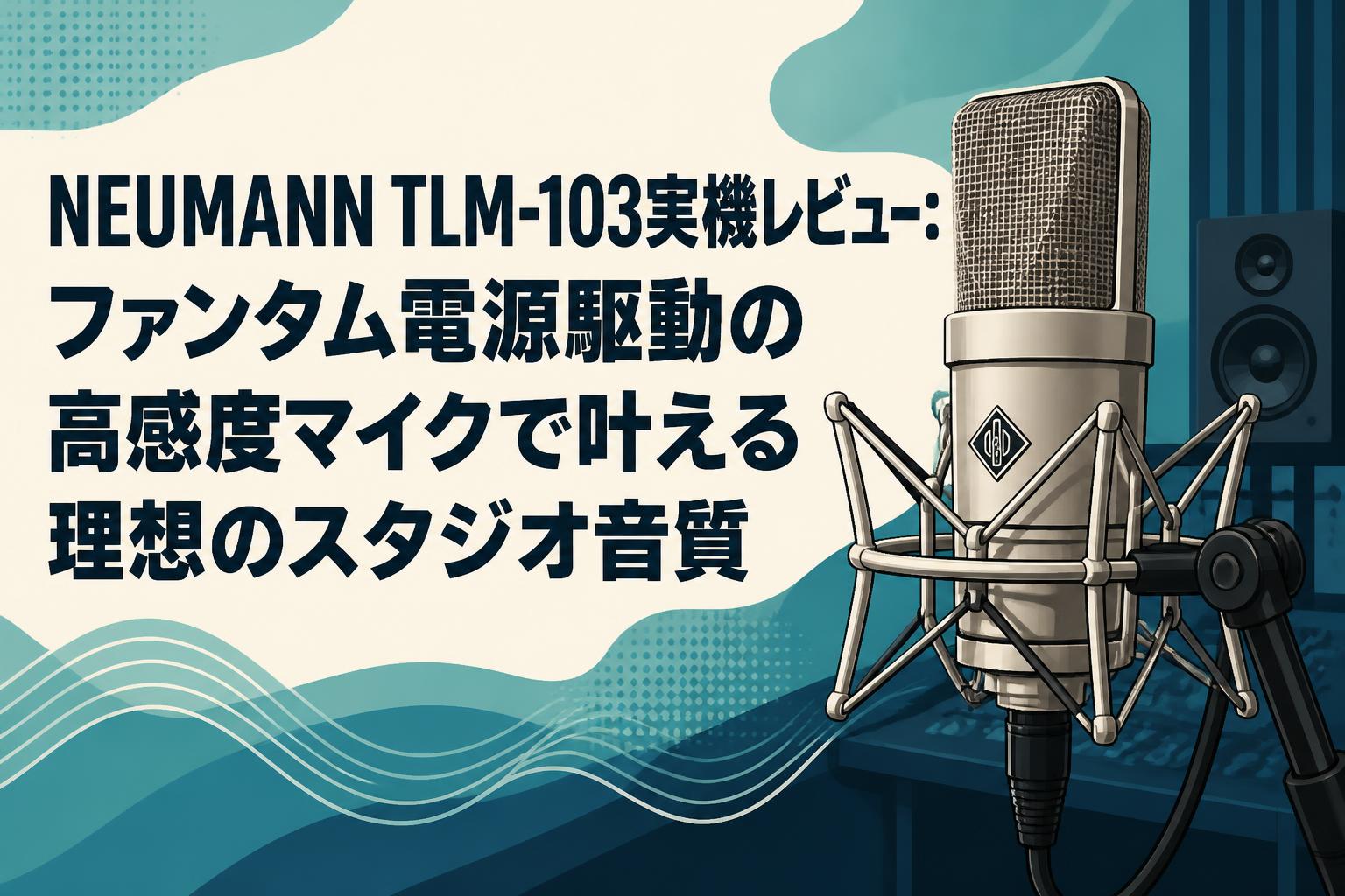NEUMANN TLM-103実機レビュー：ファンタム電源駆動の高感度マイクで叶える理想のスタジオ音質