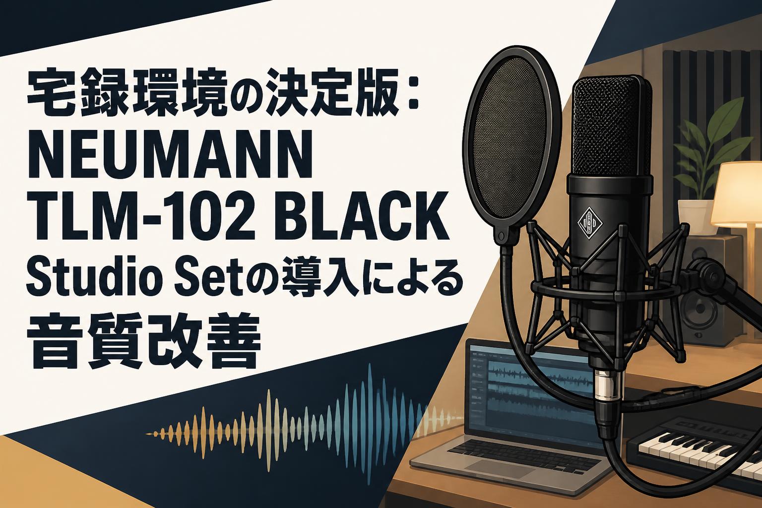宅録環境の決定版：NEUMANN TLM-102 BLACK Studio Setの導入による音質改善