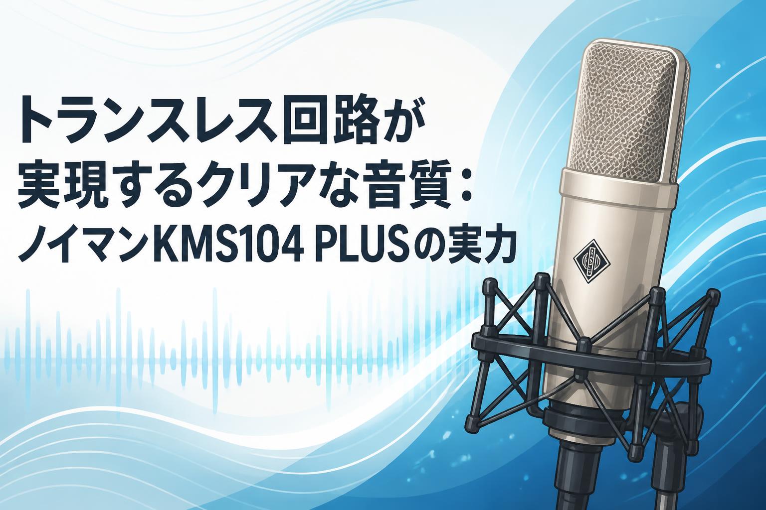 トランスレス回路が実現するクリアな音質：ノイマンKMS104 PLUSの実力