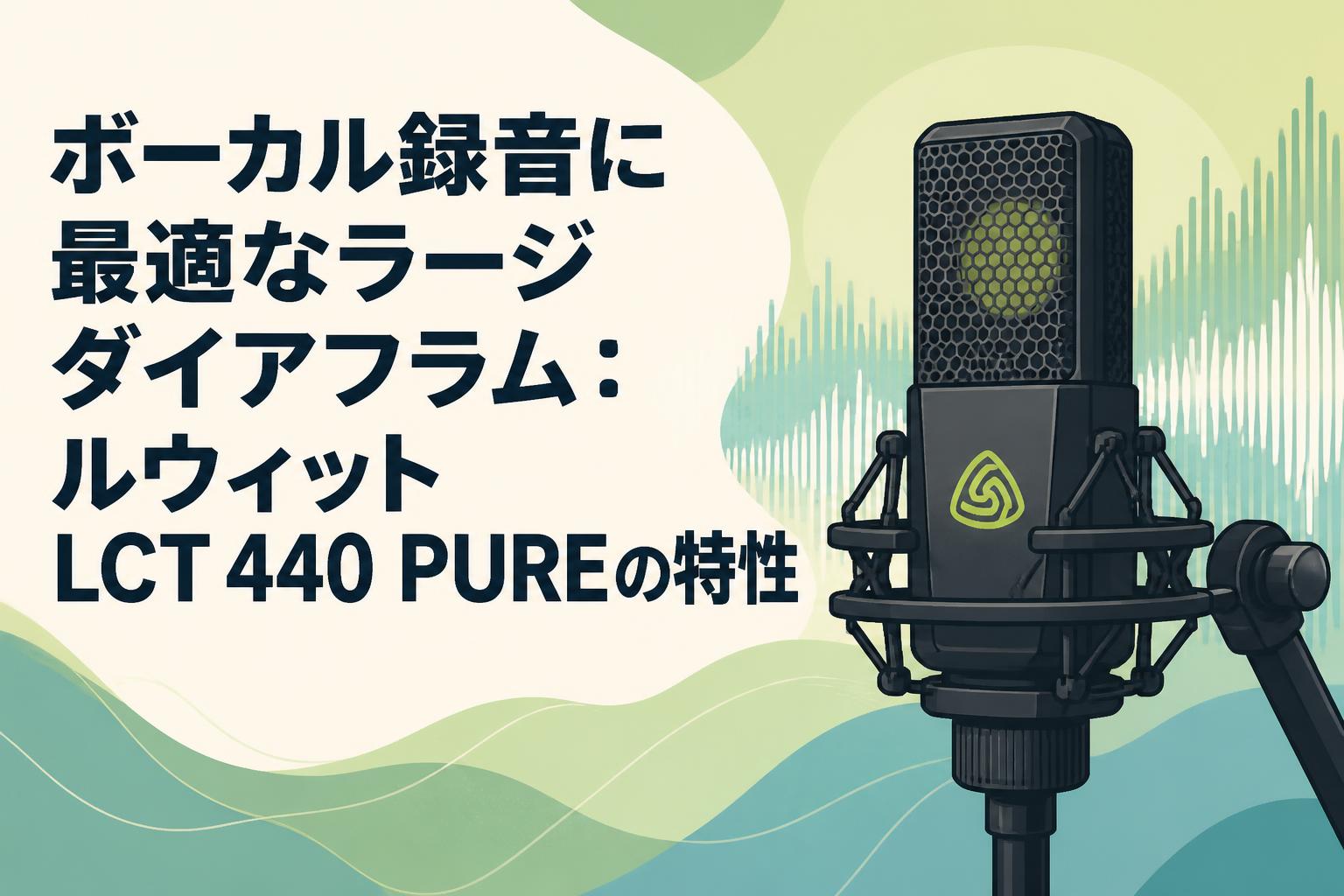 ボーカル録音に最適なラージダイアフラム：ルウィットLCT 440 PUREの特性