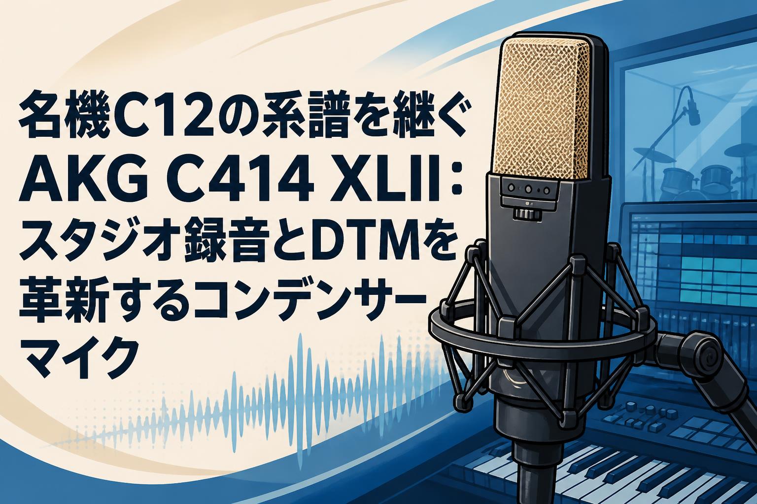 名機C12の系譜を継ぐAKG C414 XLII：スタジオ録音とDTMを革新するコンデンサーマイク
