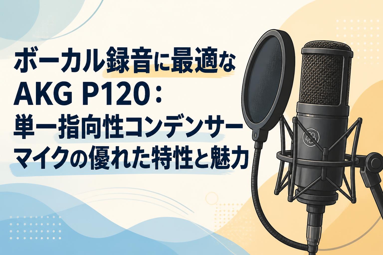 ボーカル録音に最適なAKG P120：単一指向性コンデンサーマイクの優れた特性と魅力