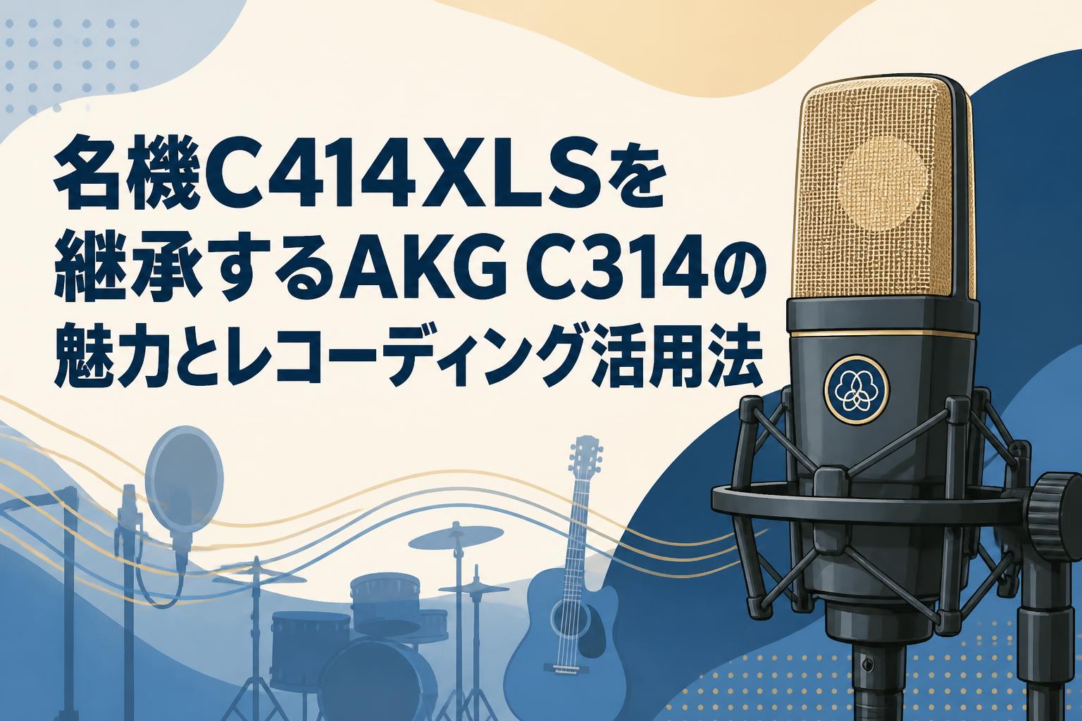 名機C414XLSを継承するAKG C314の魅力とレコーディング活用法