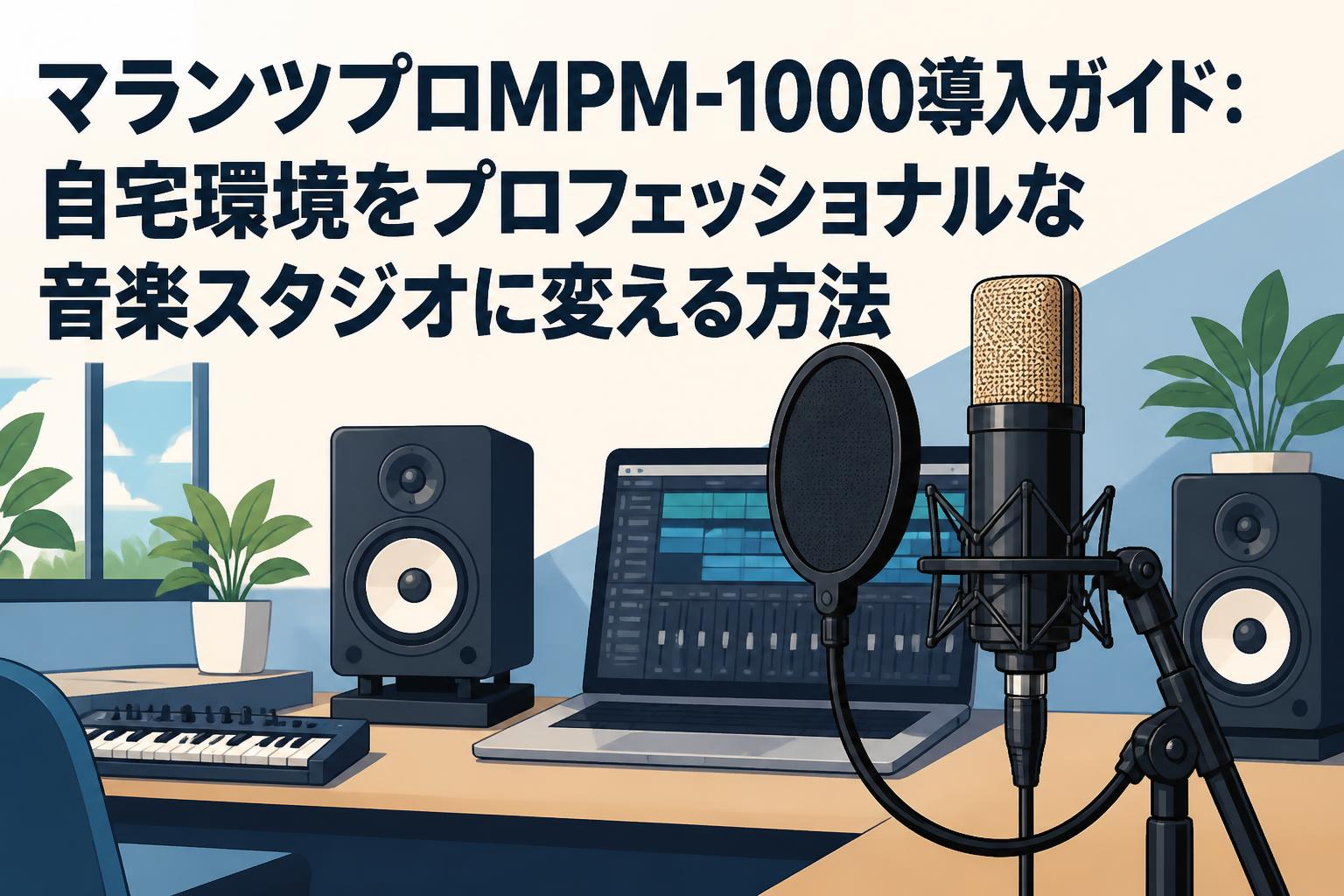 マランツプロMPM-1000導入ガイド：自宅環境をプロフェッショナルな音楽スタジオに変える方法