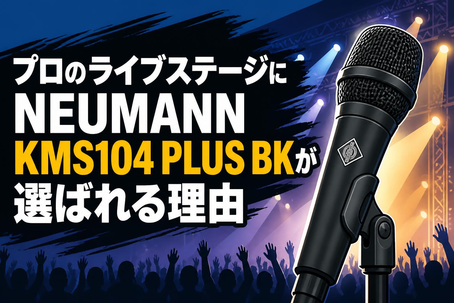 プロのライブステージにNEUMANN KMS104 PLUS BKが選ばれる理由