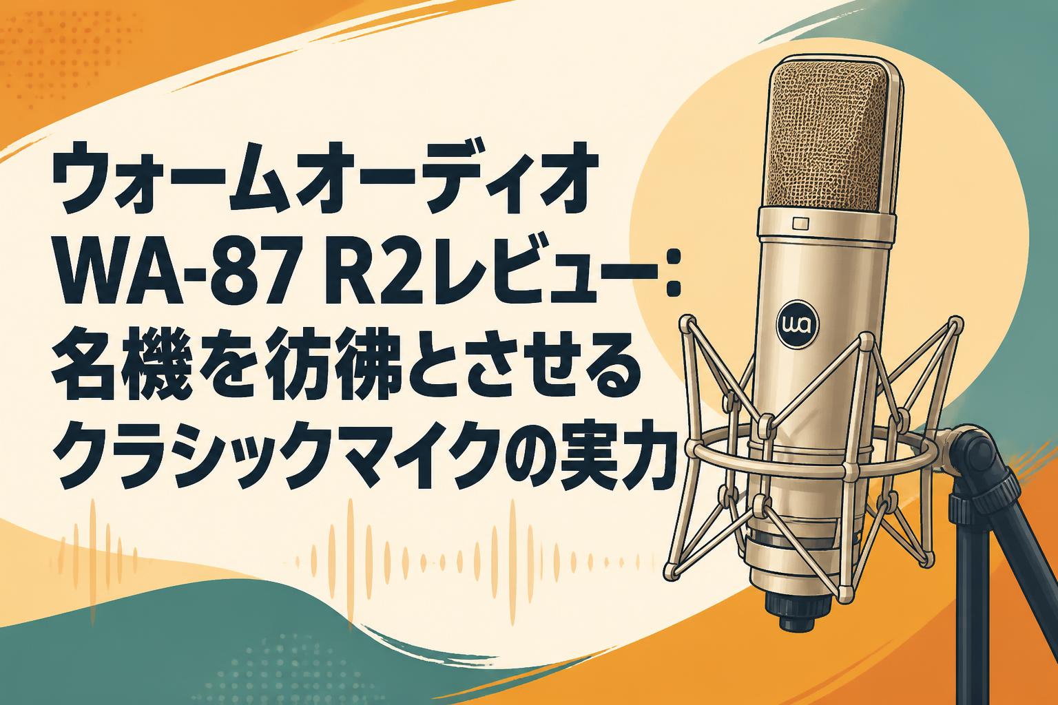 ウォームオーディオWA-87 R2レビュー：名機を彷彿とさせるクラシックマイクの実力