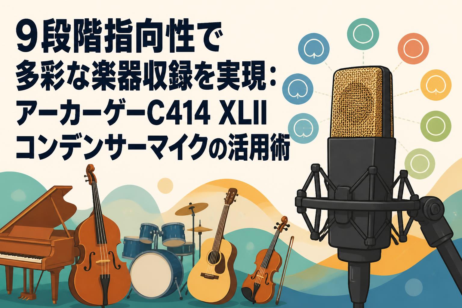 9段階指向性で多彩な楽器収録を実現：アーカーゲーC414 XLIIコンデンサーマイクの活用術