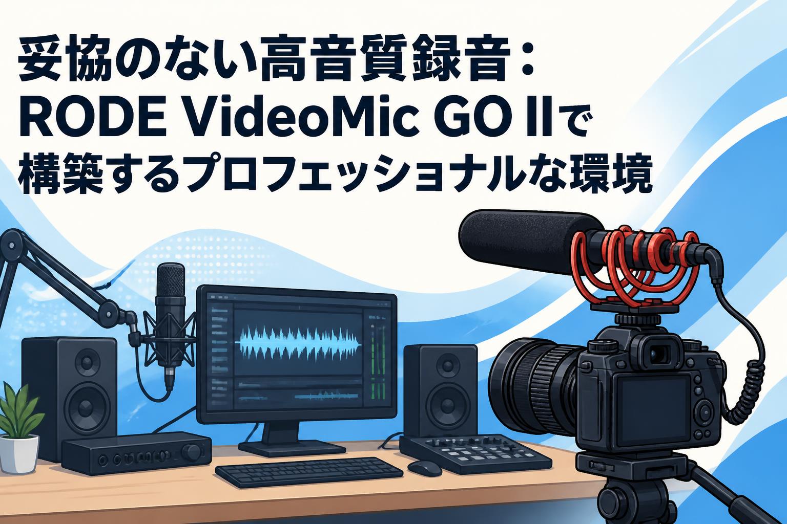 妥協のない高音質録音：RODE VideoMic GO IIで構築するプロフェッショナルな環境