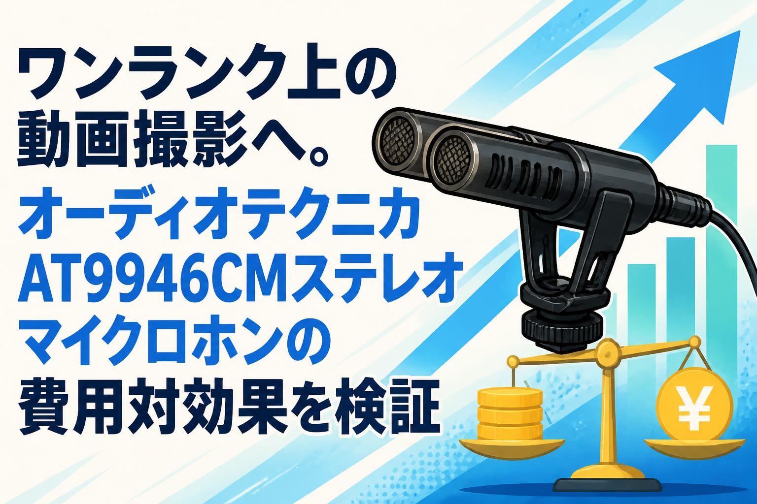 ワンランク上の動画撮影へ。オーディオテクニカAT9946CMステレオマイクロホンの費用対効果を検証