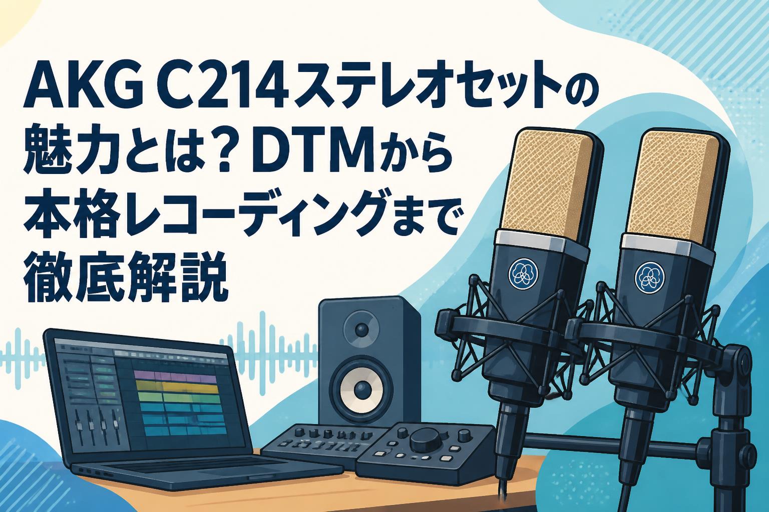 AKG C214ステレオセットの魅力とは？DTMから本格レコーディングまで徹底解説