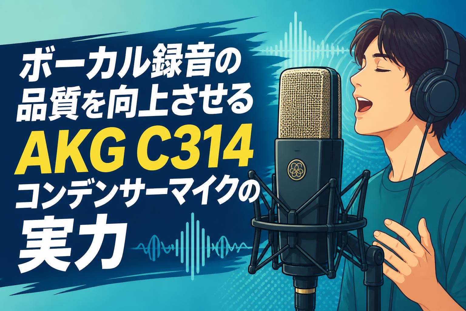 ボーカル録音の品質を向上させるAKG C314コンデンサーマイクの実力