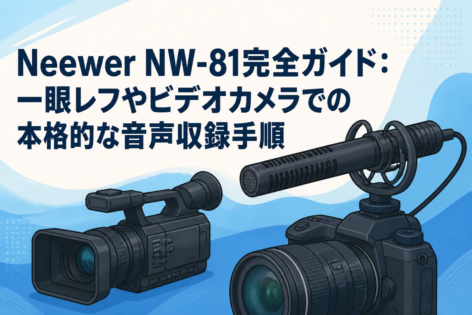 Neewer NW-81完全ガイド：一眼レフやビデオカメラでの本格的な音声収録手順