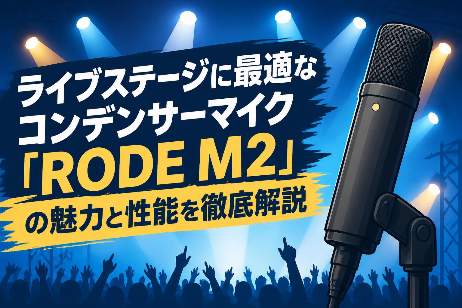 ライブステージに最適なコンデンサーマイク「RODE M2」の魅力と性能を徹底解説