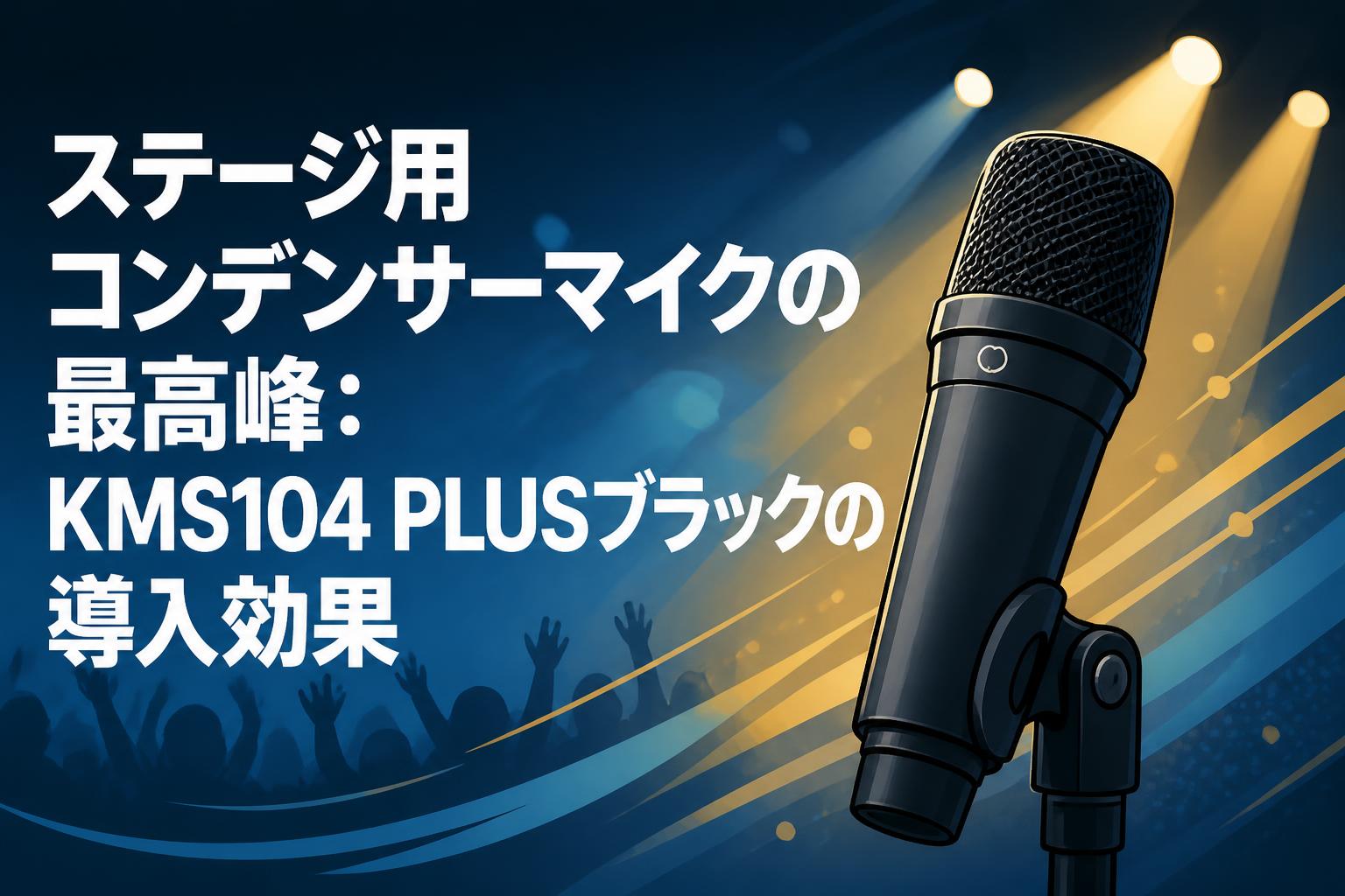 ステージ用コンデンサーマイクの最高峰：KMS104 PLUSブラックの導入効果