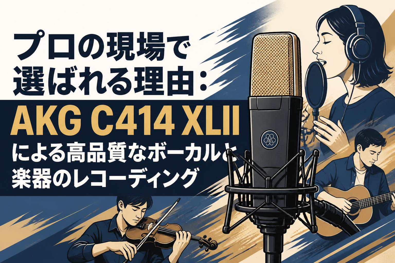 プロの現場で選ばれる理由：AKG C414 XLIIによる高品質なボーカルと楽器のレコーディング