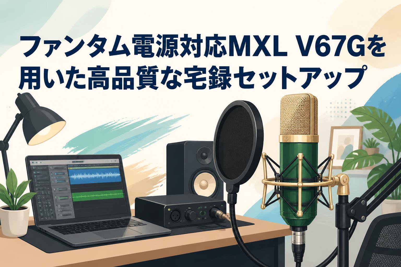 ファンタム電源対応MXL V67Gを用いた高品質な宅録セットアップ