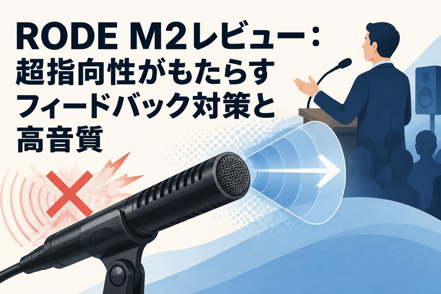RODE M2レビュー：超指向性がもたらすフィードバック対策と高音質