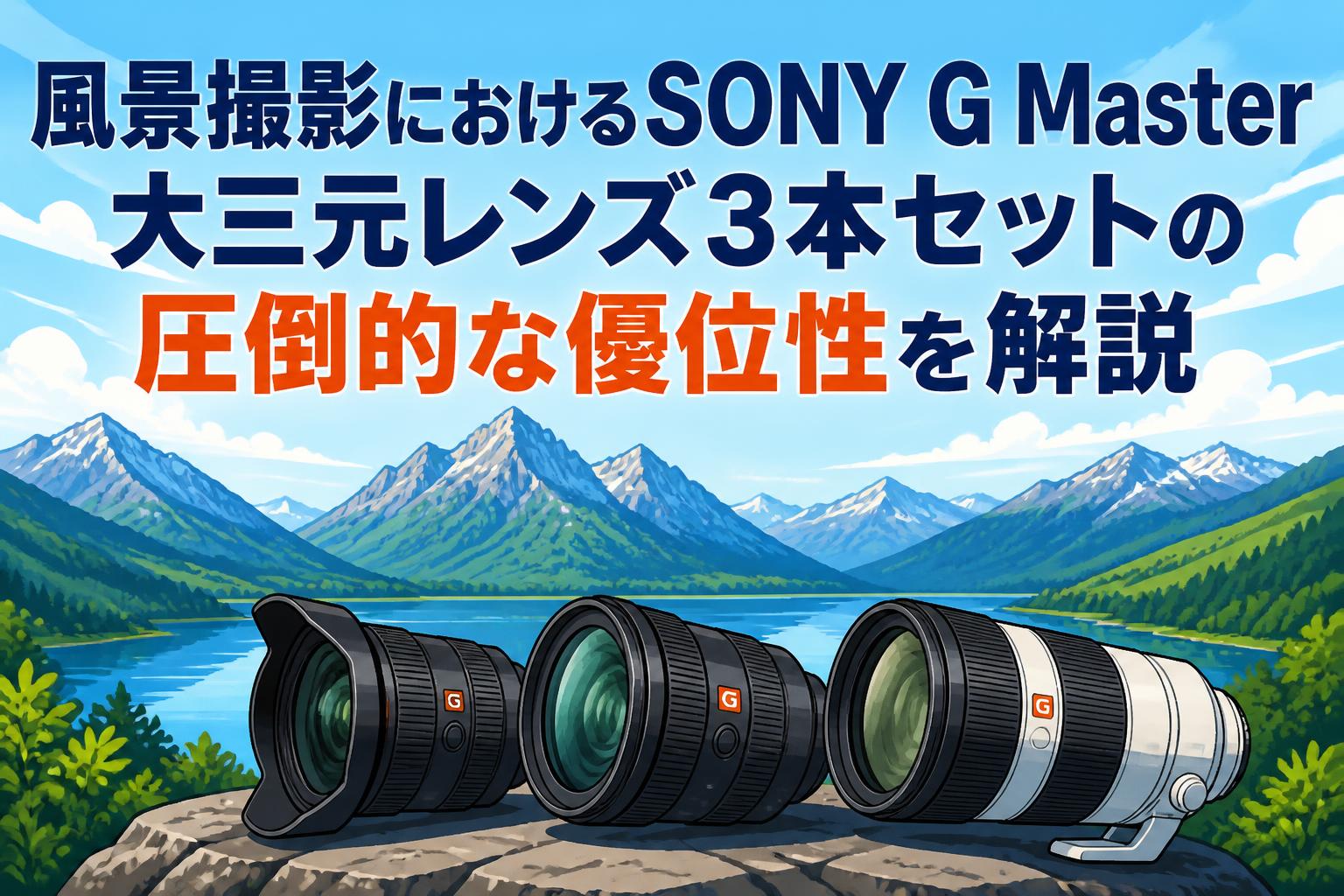 風景撮影におけるSONY G Master大三元レンズ3本セットの圧倒的な優位性を解説