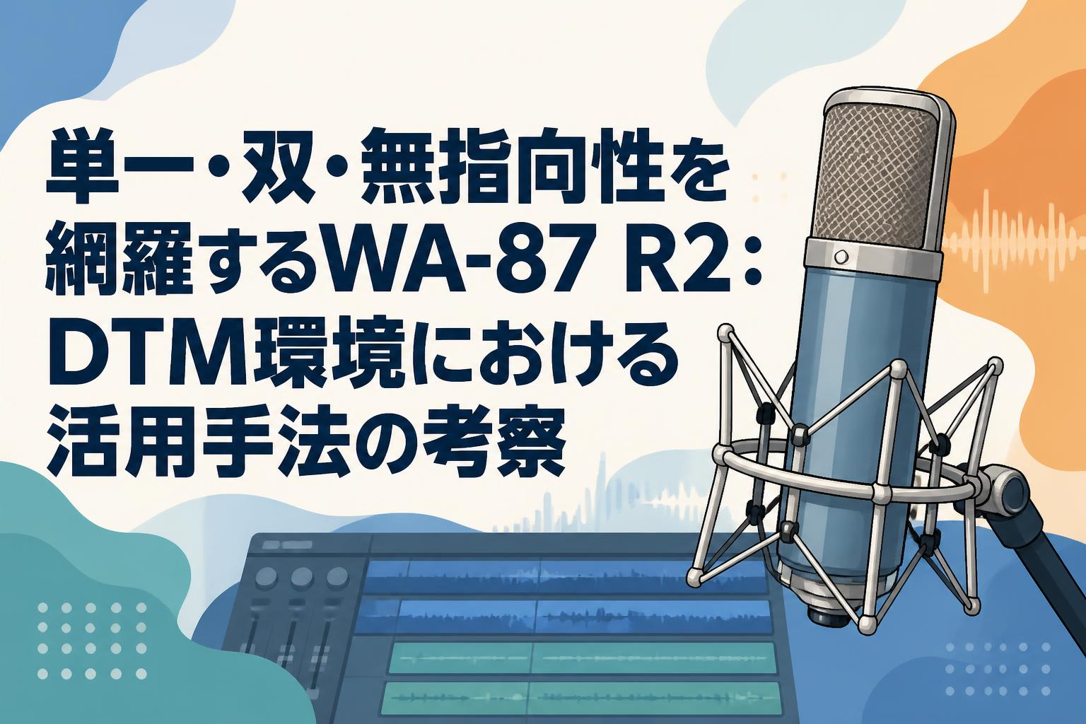 単一・双・無指向性を網羅するWA-87 R2：DTM環境における活用手法の考察