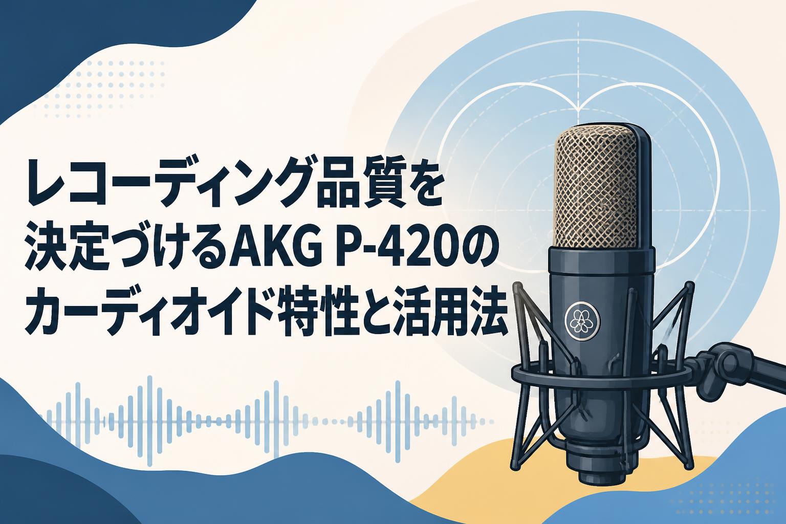 レコーディング品質を決定づけるAKG P-420のカーディオイド特性と活用法
