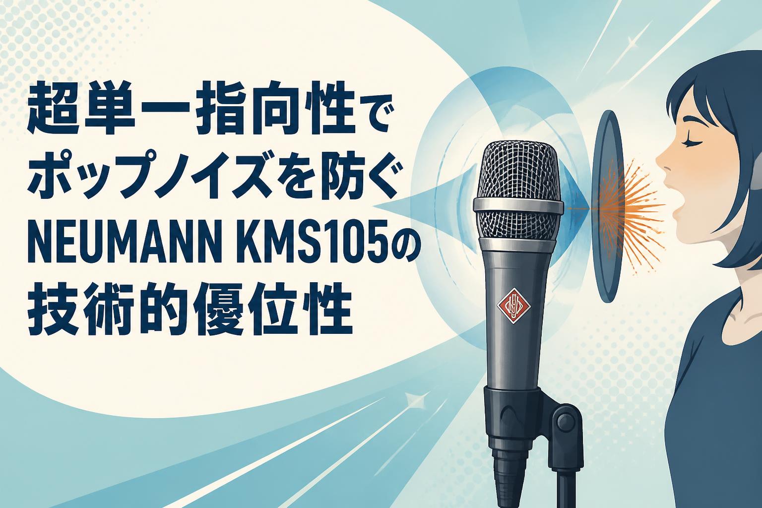 超単一指向性でポップノイズを防ぐNEUMANN KMS105の技術的優位性