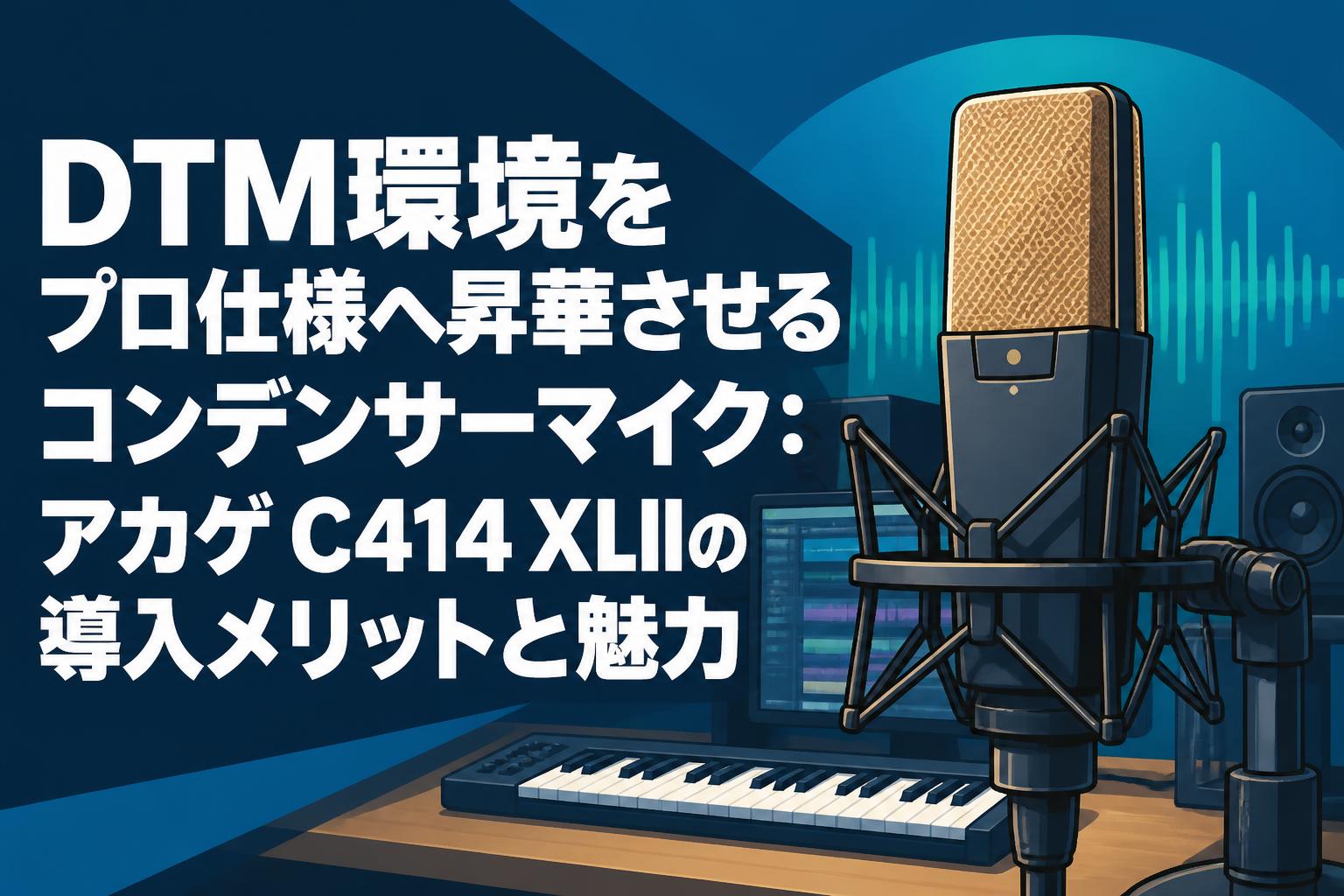 DTM環境をプロ仕様へ昇華させるコンデンサーマイク：アカゲ C414 XLIIの導入メリットと魅力
