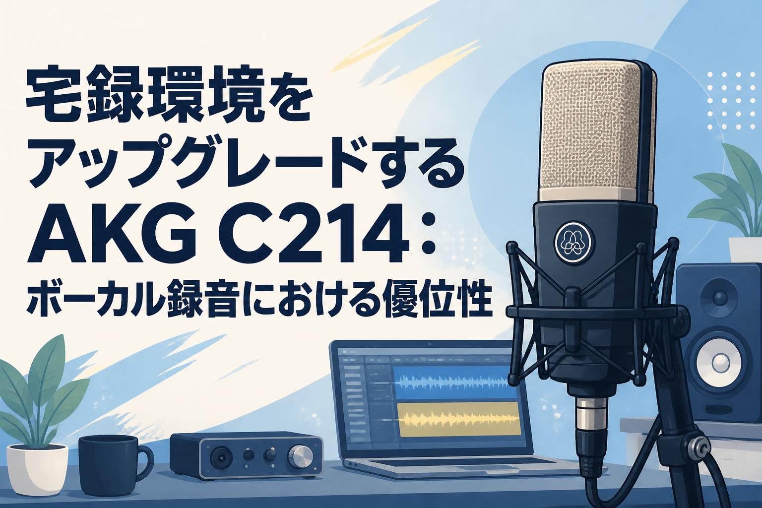 宅録環境をアップグレードするAKG C214：ボーカル録音における優位性