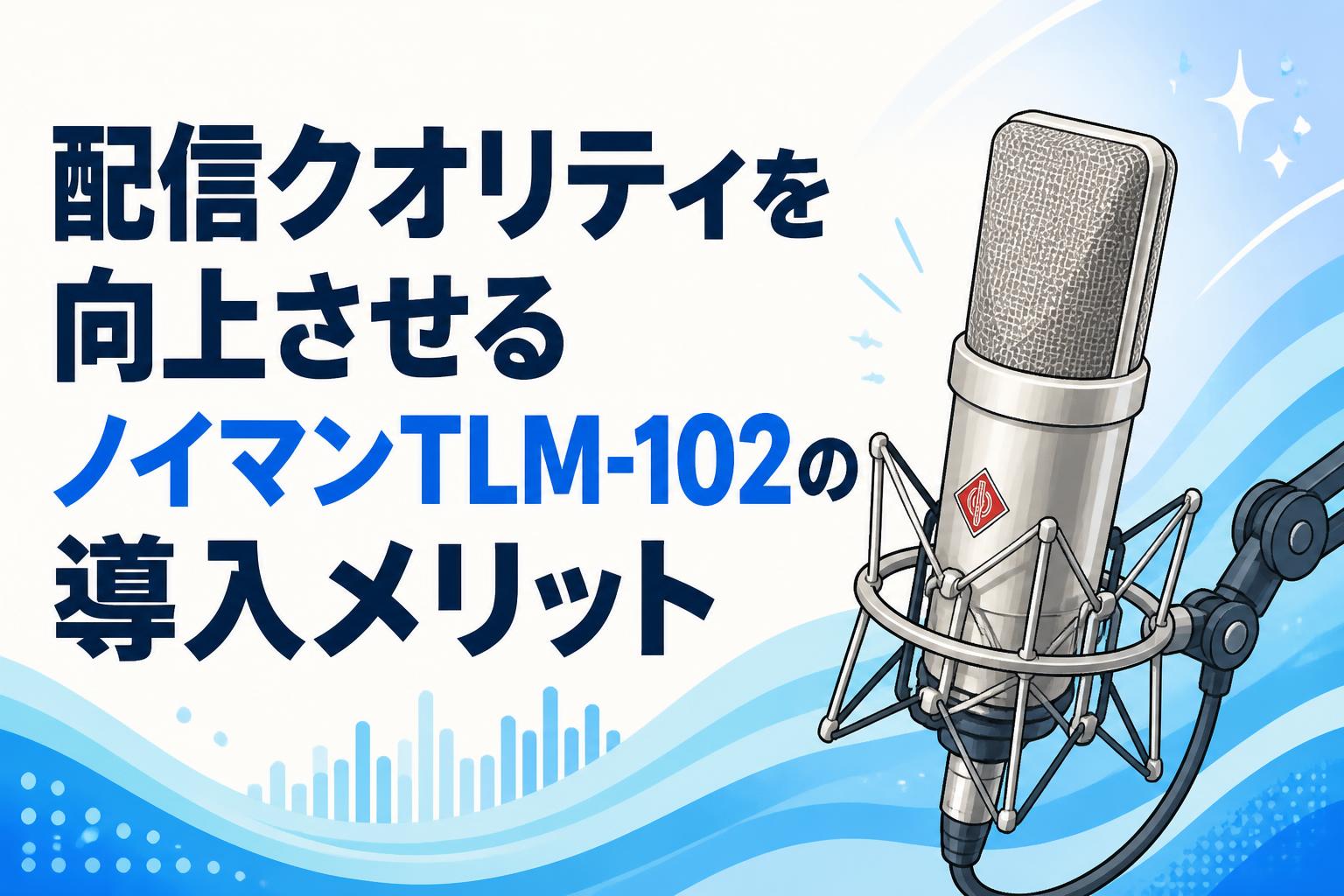 配信クオリティを向上させるノイマンTLM-102の導入メリット
