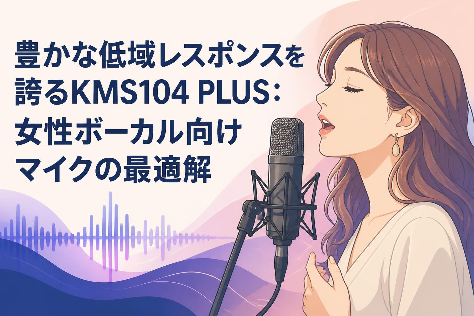 豊かな低域レスポンスを誇るKMS104 PLUS：女性ボーカル向けマイクの最適解