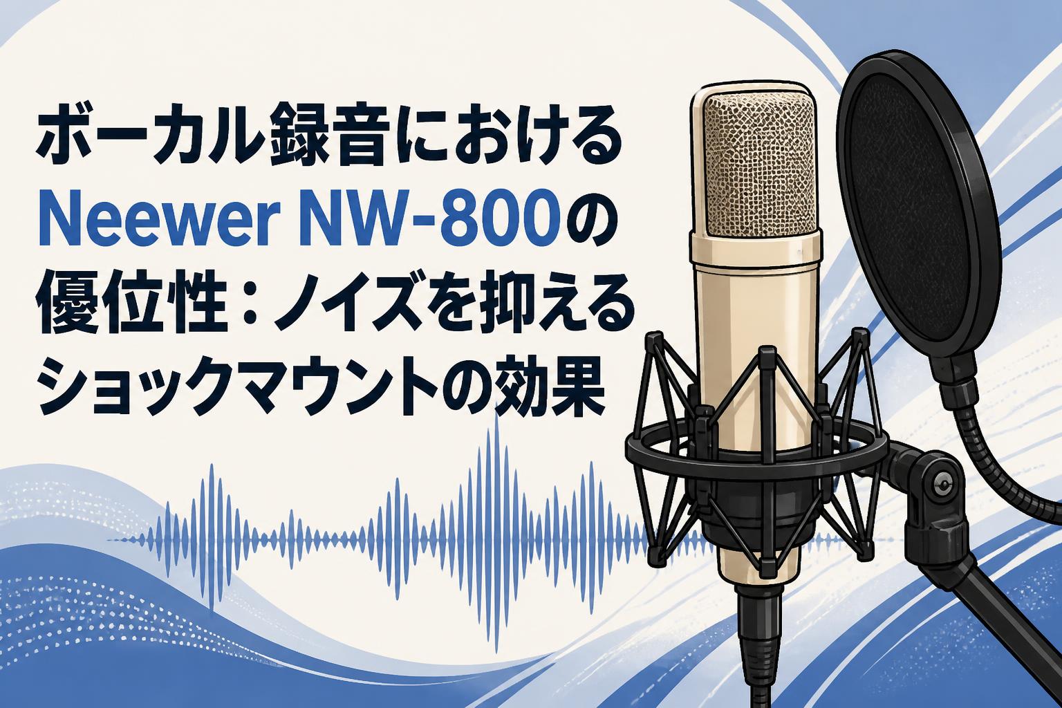 ボーカル録音におけるNeewer NW-800の優位性：ノイズを抑えるショックマウントの効果