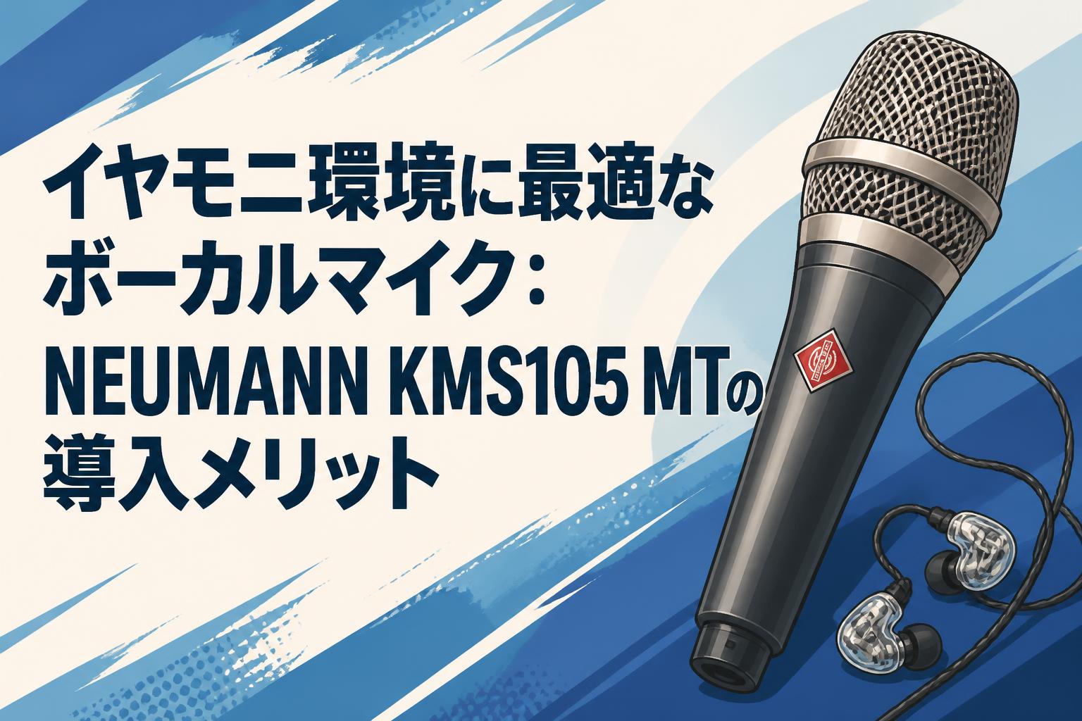 イヤモニ環境に最適なボーカルマイク：NEUMANN KMS105 MTの導入メリット
