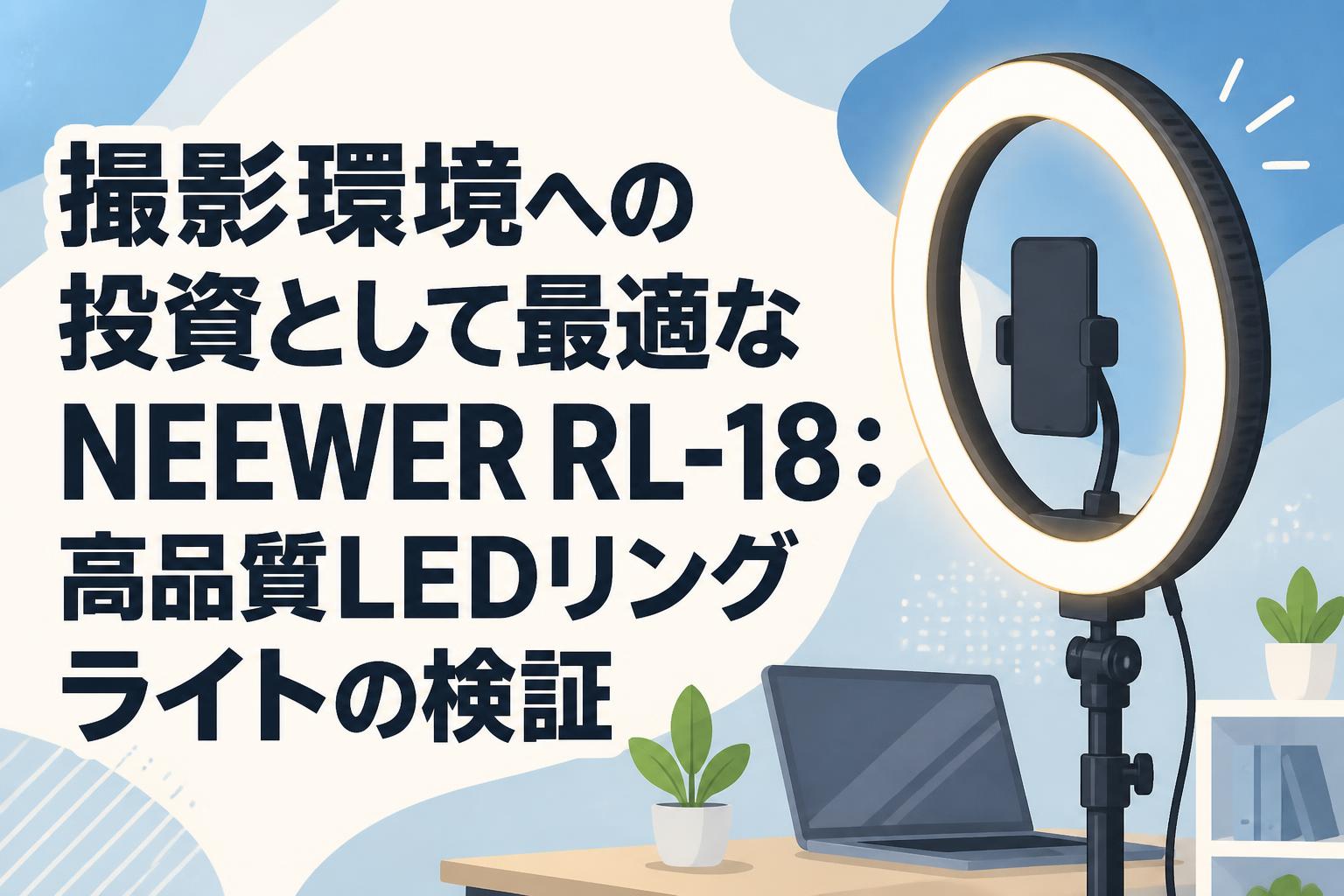 撮影環境への投資として最適なNEEWER RL-18：高品質LEDリングライトの検証