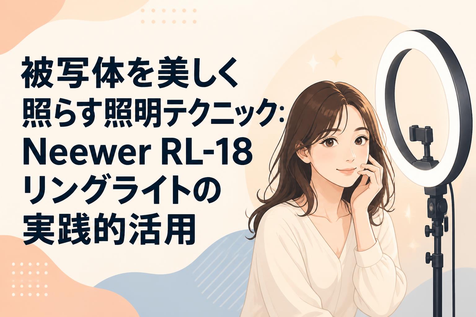 被写体を美しく照らす照明テクニック：Neewer RL-18リングライトの実践的活用