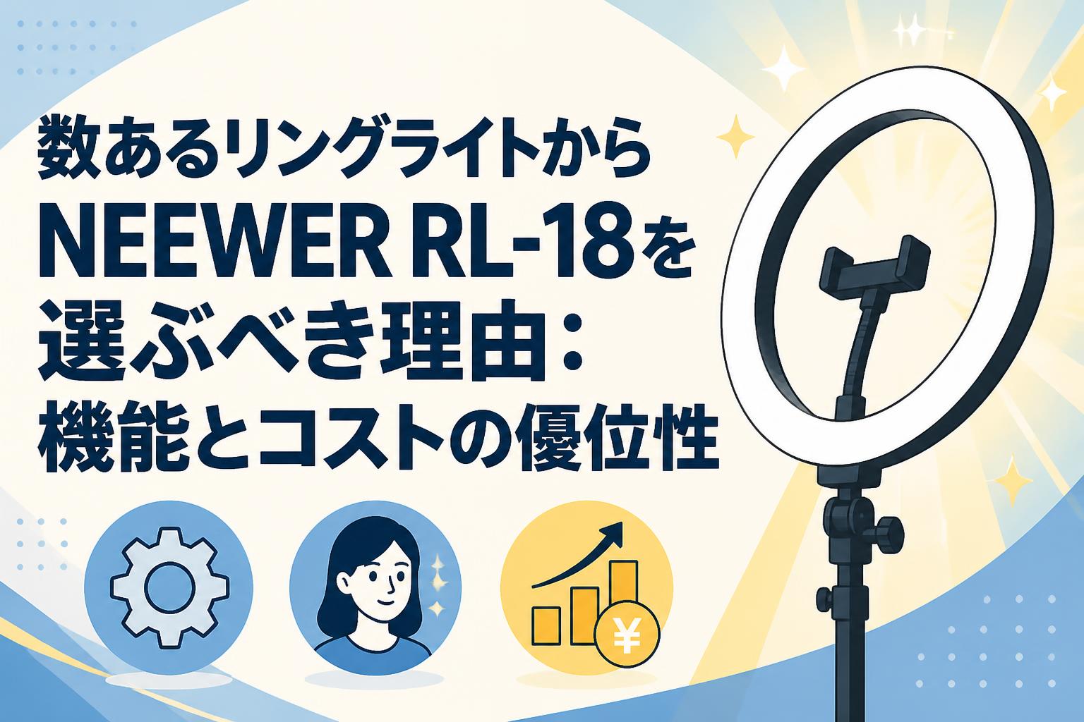 数あるリングライトからNEEWER RL-18を選ぶべき理由：機能とコストの優位性