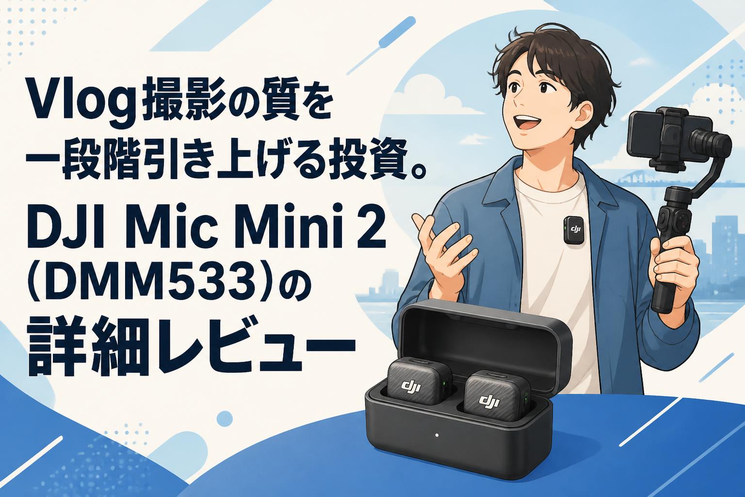 Vlog撮影の質を一段階引き上げる投資。DJI Mic Mini 2（DMM533）の詳細レビュー