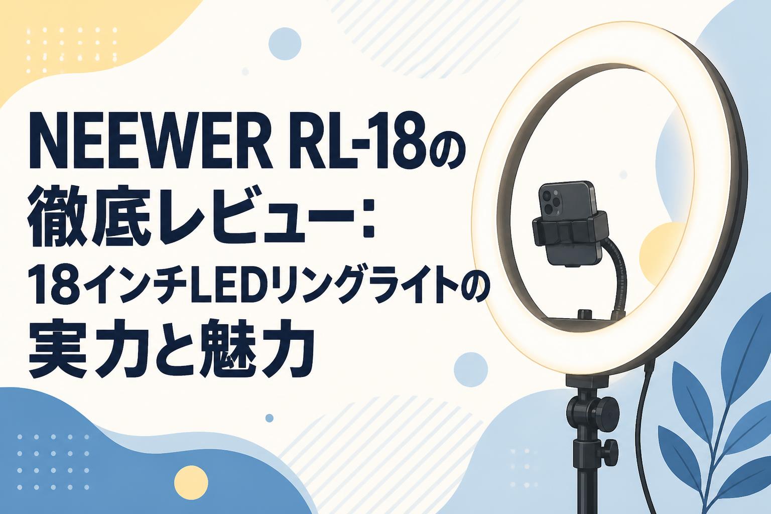 NEEWER RL-18の徹底レビュー：18インチLEDリングライトの実力と魅力