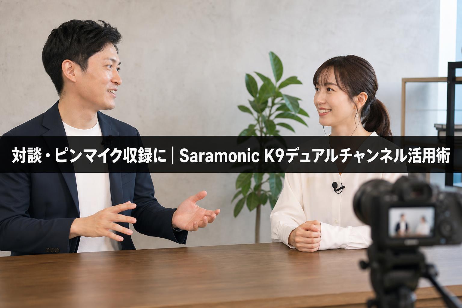 対談・ピンマイク収録に｜Saramonic K9デュアルチャンネル活用術