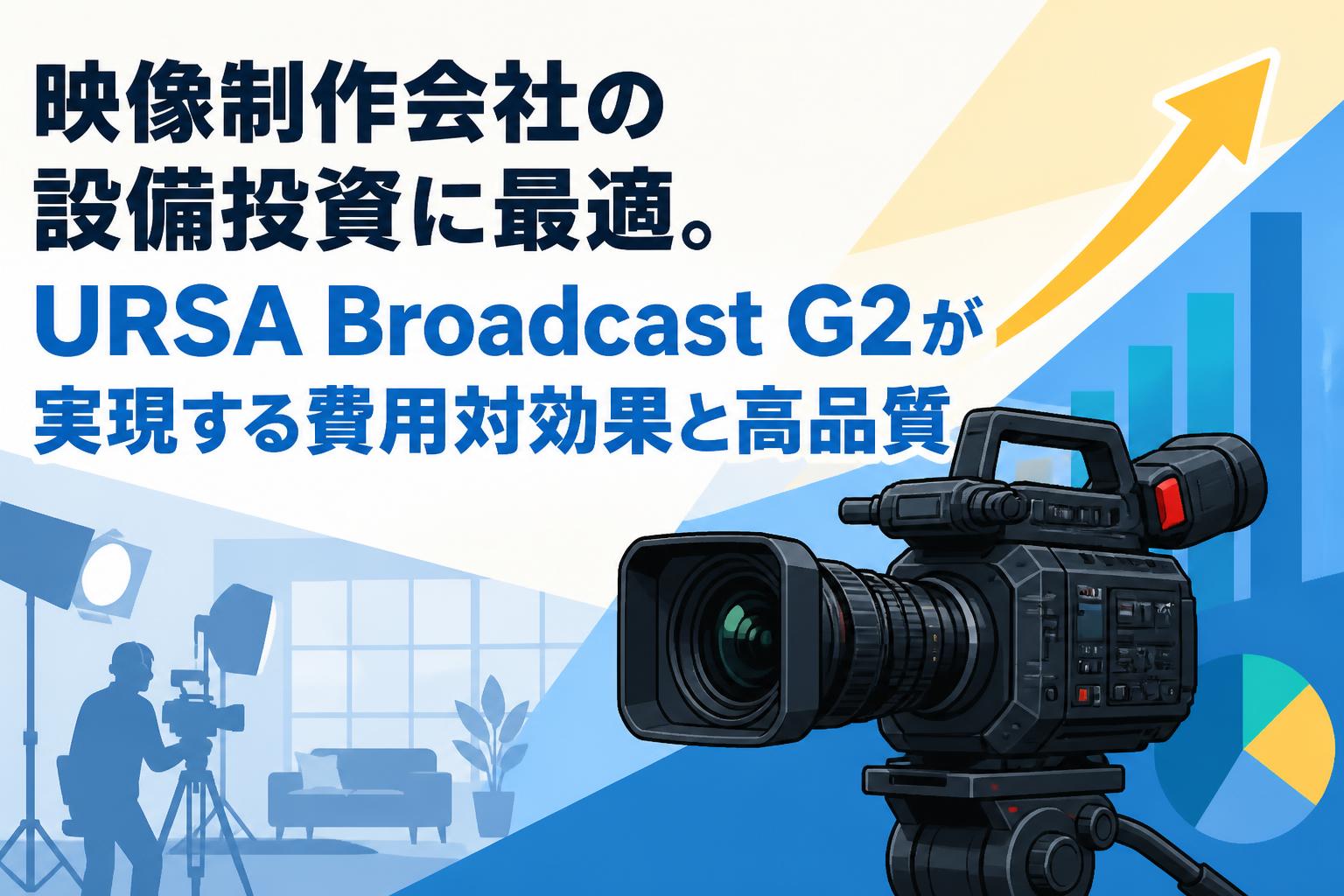 映像制作会社の設備投資に最適。URSA Broadcast G2が実現する費用対効果と高品質