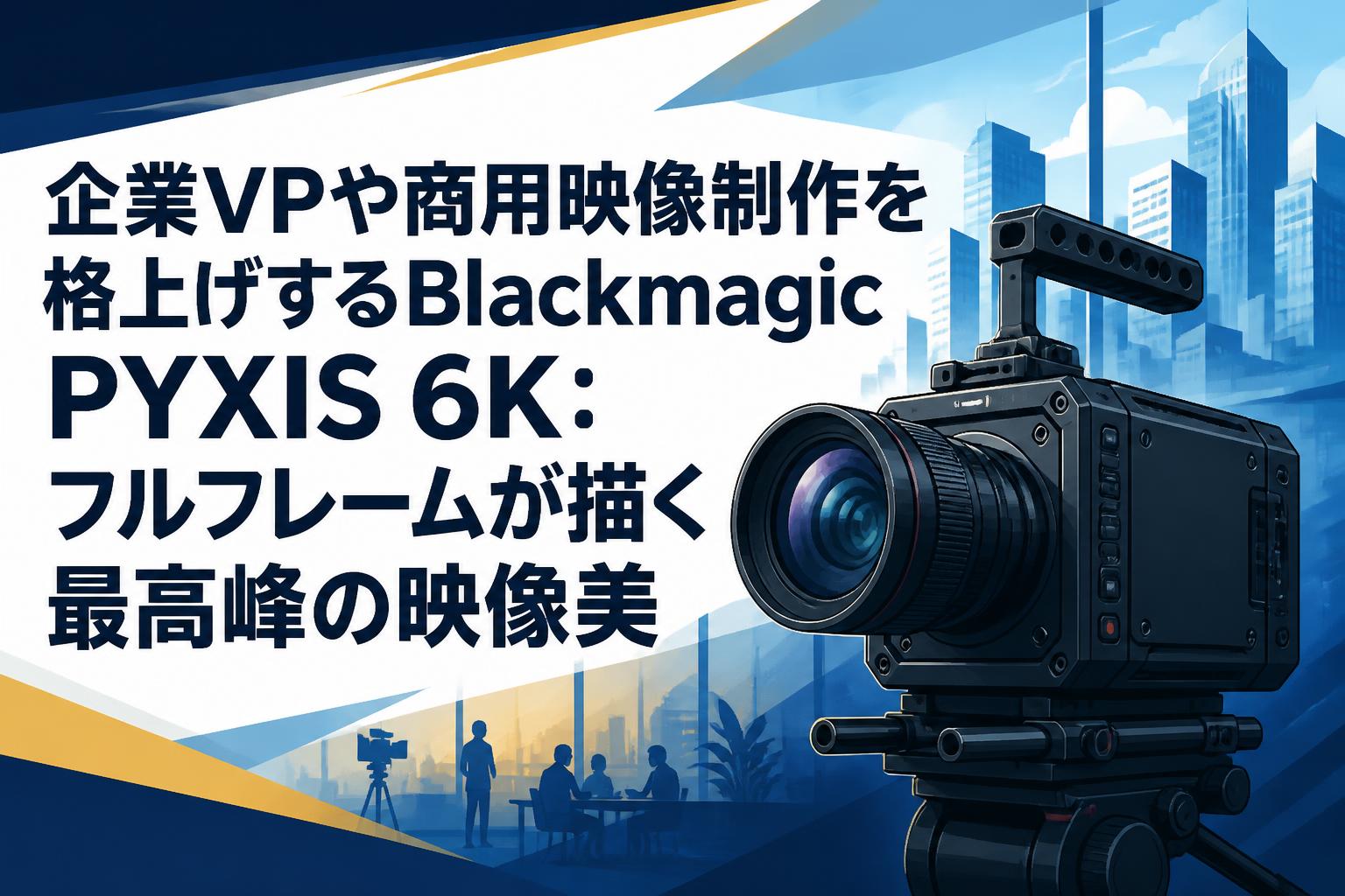 企業VPや商用映像制作を格上げするBlackmagic PYXIS 6K：フルフレームが描く最高峰の映像美