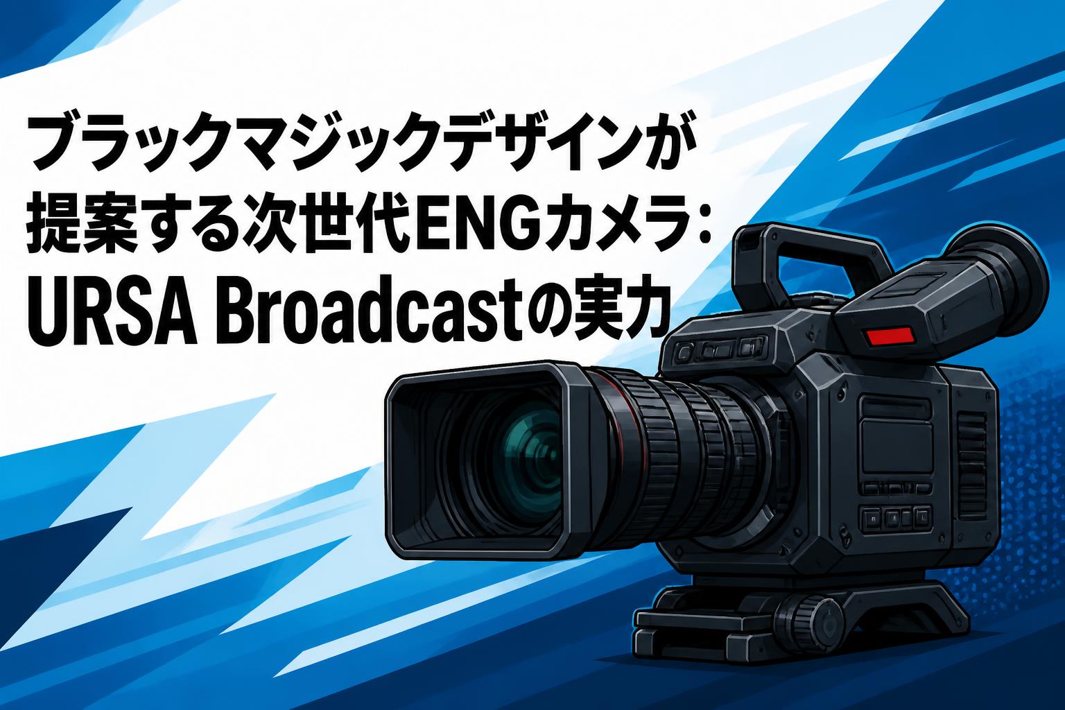 ブラックマジックデザインが提案する次世代ENGカメラ：URSA Broadcastの実力